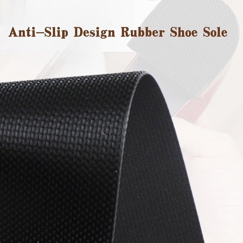 EACOZY Shoe Sole Repair, Rubber Soling Sheet, Rubber Soles for Bottom of Shoes, 1/16 Inch Thick, Black - Image 3